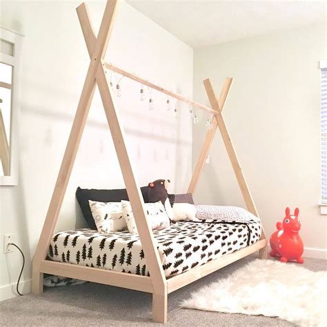 Full Size TeePee Bed Frame Made in US | Etsy in 2020 | Twin bed frame ...