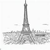 Eiffel Tower Located In Paris Coloring Page  For Kids – Smart sketch template