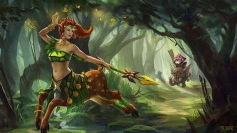 Dota 2 Heroes Enchantress Abilities Untouchable Impetus Natures Attendants Ench - EroFound