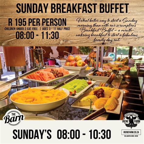 Sunday Breakfast Buffet - Irene Farm