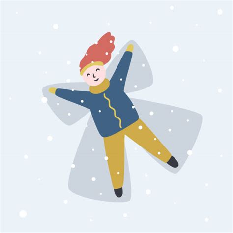 Snow Angel Illustrations, Royalty-Free Vector Graphics & Clip Art - iStock