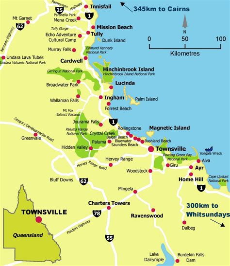 Townsville area map - Ontheworldmap.com