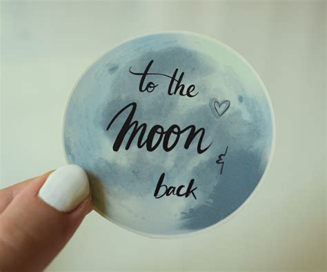 Sticker/ stickers/ moon/ aesthetic/ to the moon/ moon sticker/ | Etsy