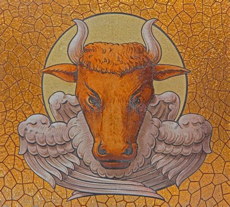 The Paint Of The Bull As Symbol Of St. Luke The Evangelist In St ...