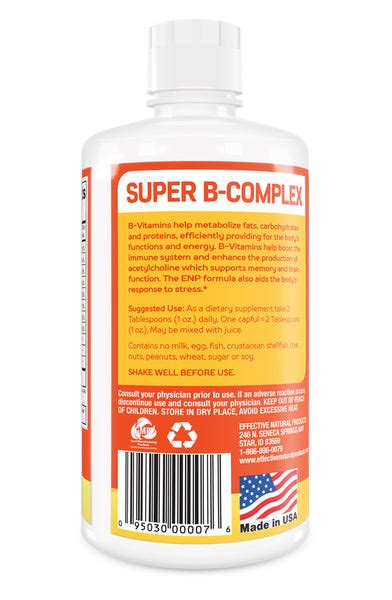 Liquid Super B-Complex Vitamin Supplement – Effective Natural Products