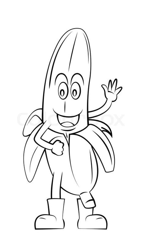 Banana Outline Drawing at GetDrawings | Free download