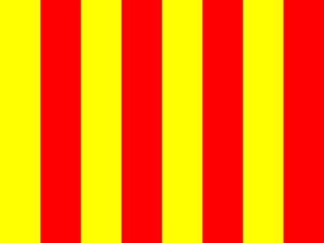 Yellow With Red Stripes Flag 90 x 60cm 130g Knitted Polyester - Custom ...