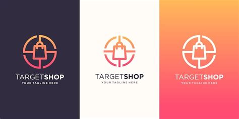 Premium Vector | Target shop Logo designs Template