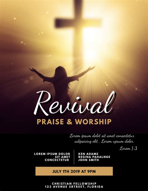 Church Revival Flyer Template Database