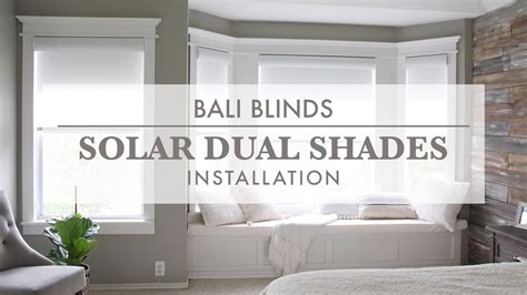 Bali Blinds - Solar Dual Shades - Installation - YouTube