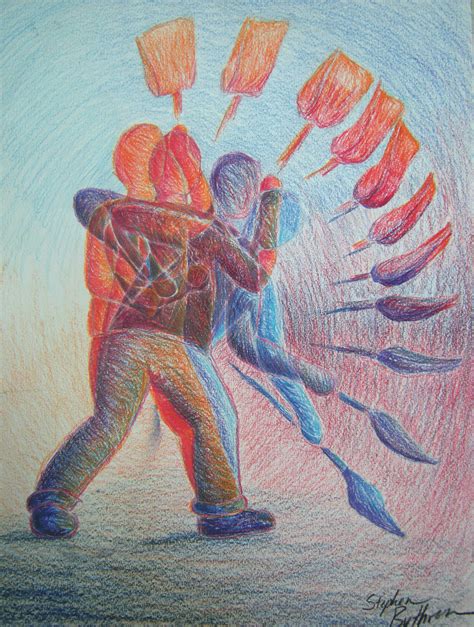 Movement. Art. This work of art shows the movement of the person as they shovel. | Elements ...