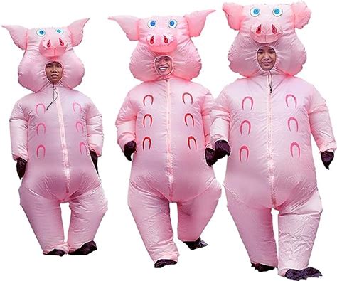 RHYTHMARTS Inflatable Pig Costume Christmas Costumes Fancy Dress ...