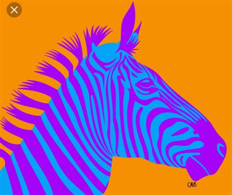 a blue and purple zebra on an orange background with the words, i am not sure what this is