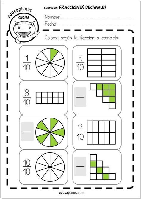 Fichas Fracciones Primaria