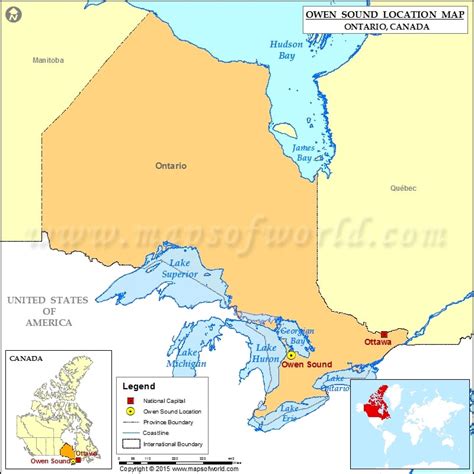 Where is Owen Sound Located in Canada Map