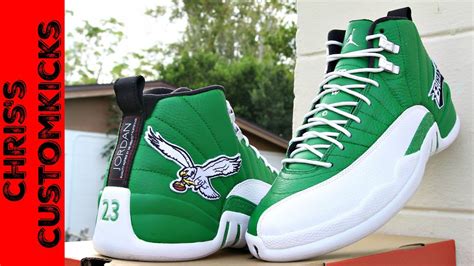 Jordan 12 Eagles Custom FULL TUTORIAL ( They Glow!! ) - YouTube