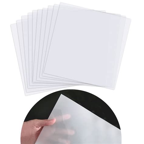 Buy 15 Sheets 7.5 mil Mylar Sheet 12 x 12 inch Blank Mylar Templates Mylar Sheet Milky ...