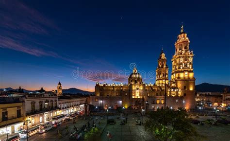 Sunset View of Morelia Cathedral, Michoacan, Mexico Stock Photo - Image of mexico, church: 182723242