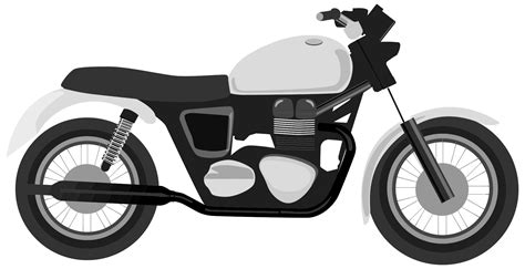 Black and white motorcycle Clip Art Image - ClipSafari