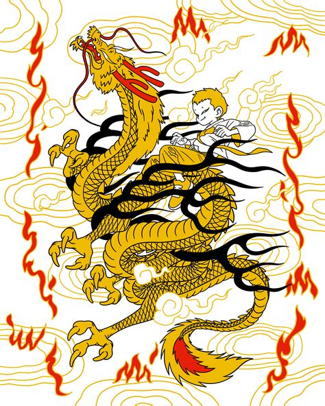 gold dragon :: Behance