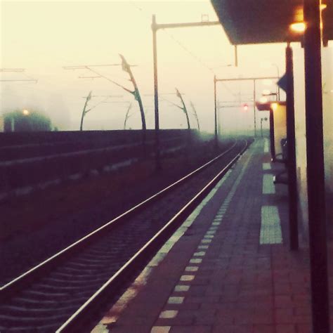 Sliedrecht Train Station, morning fog. | Valentina Brown | Flickr