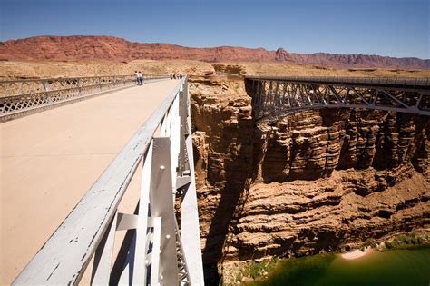 Marble Canyon Bridges - its wonderful that one is pedestrian friendly ...