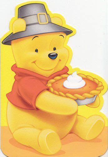 Winnie the Pooh Thanksgiving Card "This Thanksgiving Hope Your Tummy's" (070000911798) Greeting ...