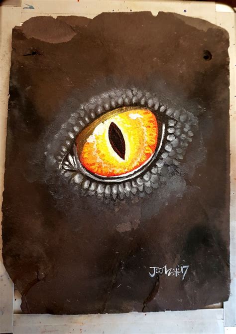 Dragon Eye. Acrylic on 150 year old slate. #dragon #fantasyart | Dragon eye, Fantasy art, Artwork