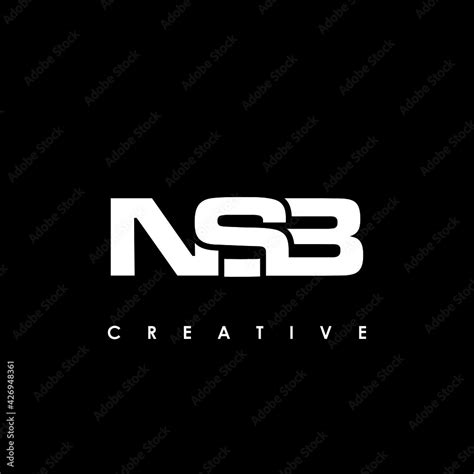 NSB Letter Initial Logo Design Template Vector Illustration Stock ...