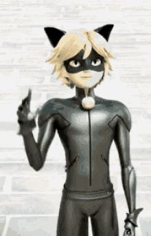 Chat Noir Miraculous Ladybug GIF - Chat Noir Miraculous Ladybug Look ...