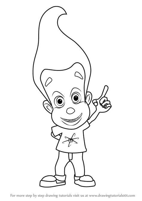 How to Draw Jimmy Neutron from Jimmy Neutron Boy Genius (Jimmy Neutron: Boy Genius) Step by Step ...