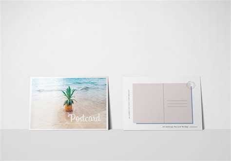 A6 Flyer / Postcard Mockup on Behance