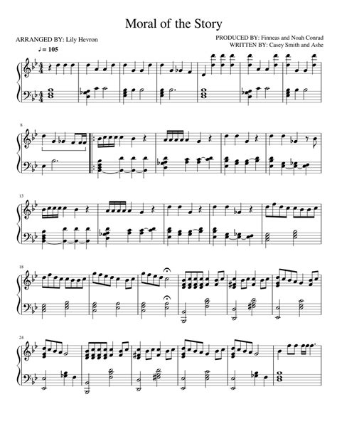 Moral of the Story by Ashe Sheet music for Piano | Download free in PDF or MIDI | Musescore.com ...