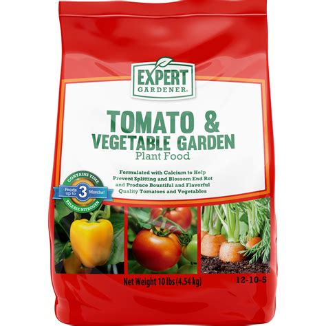 Expert Gardener Tomato & Vegetable Garden Plant Food Fertilizer 12-10-5, 10 lbs. - Walmart.com ...