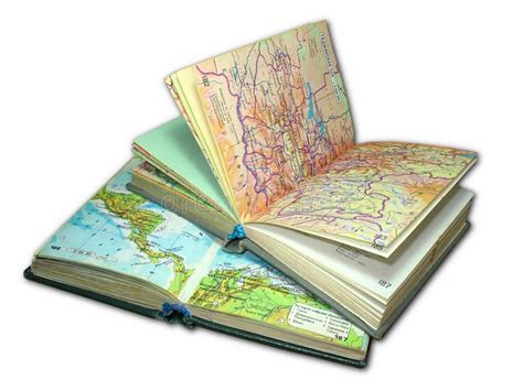 Two old map atlas books isolated. Over white background #Sponsored , #SPONSORED, #Advertisement ...