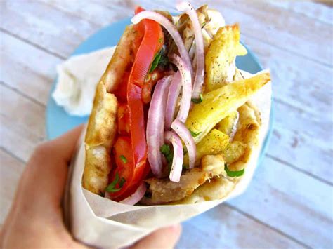 Greek Marinated Pork Gyros Recipe With Homemade Tzatziki - Real Greek Recipes