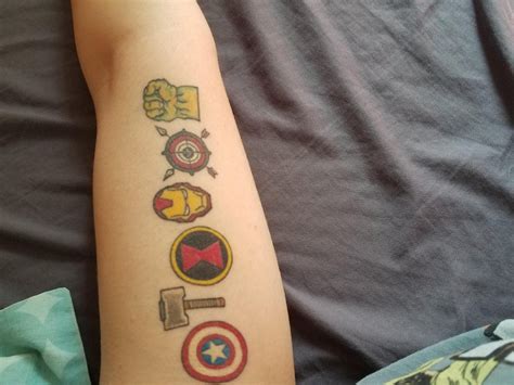 Avengers Fans Tattoo - Tattoo Designs for Women