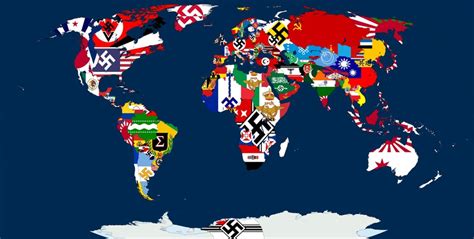 Flag Map of Man in The High Castle (Contains Swastikas) : maninthehighcastle