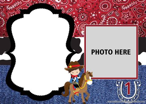 (FREE PRINTABLE) – Little Cowboy Birthday Invitation Templates | FREE ...