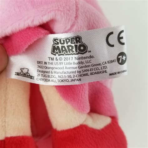 Super Mario Bros Princess Peach Plush Toy Nintendo 2017 Soft Stuffed ...