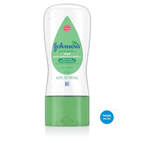 Johnson's Baby Oil Gel with Aloe Vera & Vitamin E, 6.5 fl. oz - Walmart.com