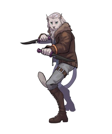 [Art] Fable Thornwick, Tabaxi rogue (commissioned by u/Valda_101) : r/DnD