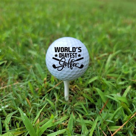 World's Okayest Golfer Funny Personalized Golf Balls - Etsy