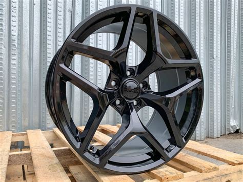 20x9 20x10 5x120 Gloss Black Staggered Wheels Fit Chevy Camaro RS SS ...