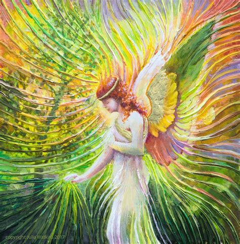 Angel Of Patience Positive Energy Painting - Giclee Print | Energy artist julia, Energy art, Artist