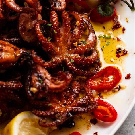 Crispy marinated baby octopus | RecipeTin Eats