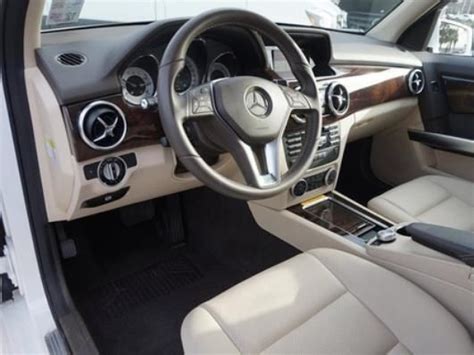 2014 Mercedes-Benz GLK350 White with Almond Beige Interior