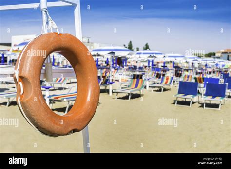 Safety equipment on the beach Stock Photo - Alamy