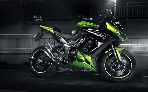 Kawasaki Z1000SX Motorcycle Green wallpaper | 1680x1050 | #15685