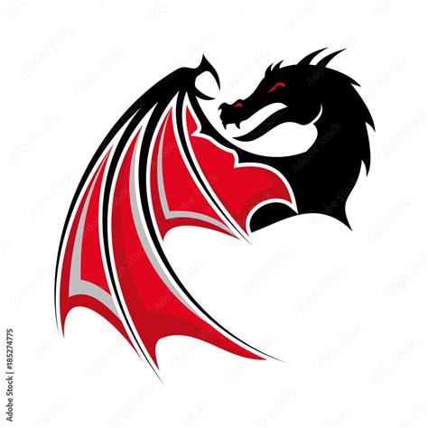 vector dragon icons Stock Vector | Adobe Stock